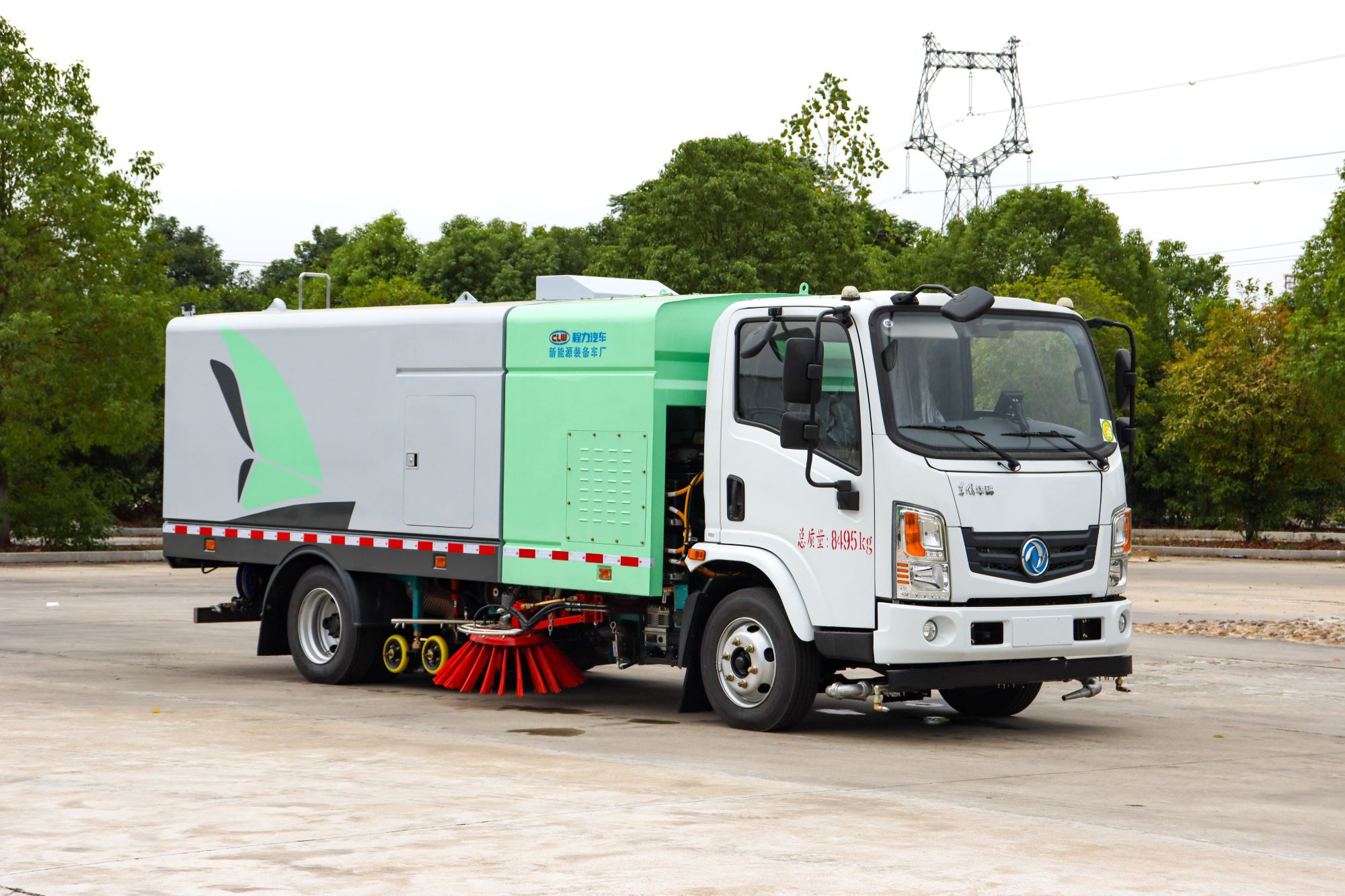 東風華神10方純電動高端多功能洗掃車圖片1